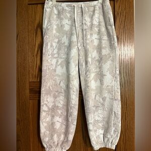 Hollister White and Gray Joggers